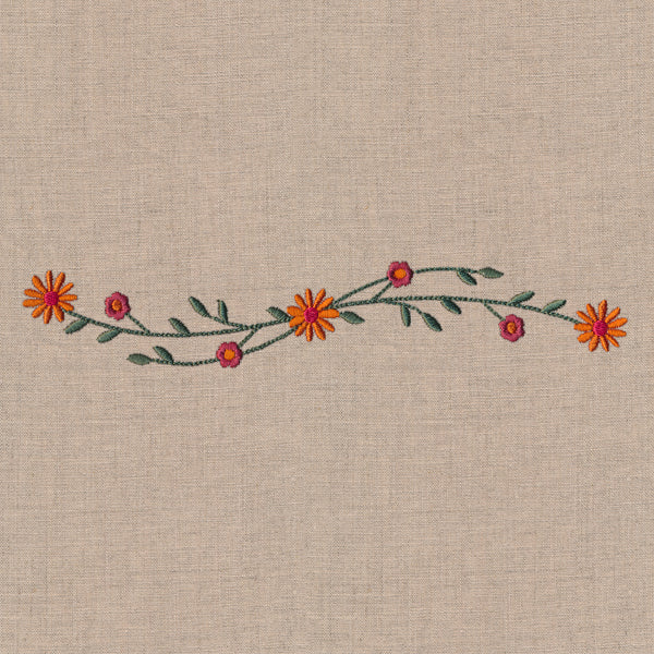 Whimsical Autumn Wildflower Border