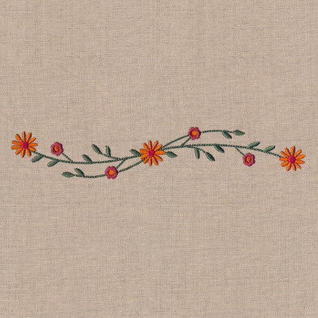 Whimsical Autumn Wildflower Border