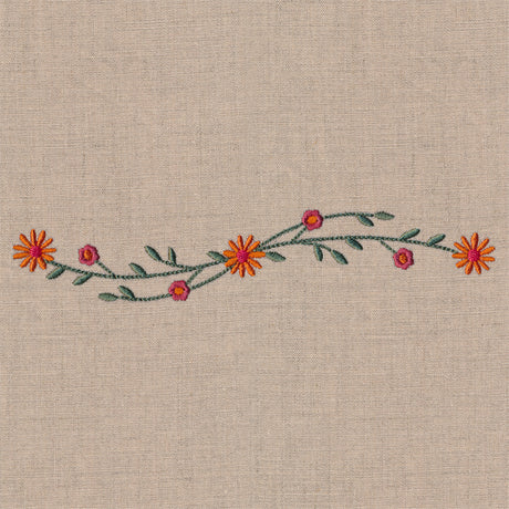 Whimsical Autumn Wildflower Border