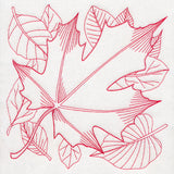 Autumn Bounty Quilting Square - Maple Leaf (Double Run)