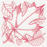 Autumn Bounty Quilting Square - Maple Leaf (Double Run)