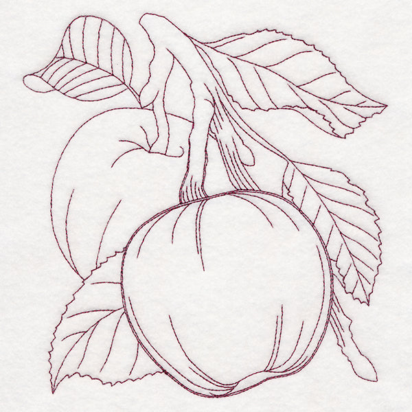 Autumn Bounty Quilting Square - Apples (Double Run)