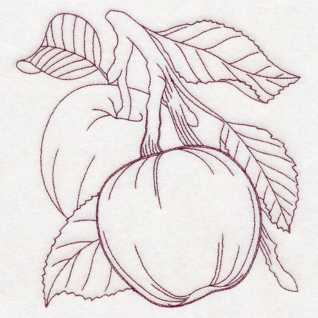 Autumn Bounty Quilting Square - Apples (Double Run)