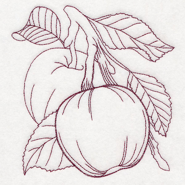 Autumn Bounty Quilting Square - Apples (Double Run)