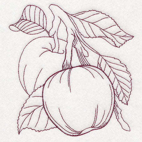 Autumn Bounty Quilting Square - Apples (Double Run)