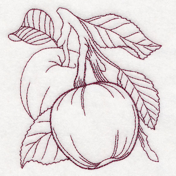 Autumn Bounty Quilting Square - Apples (Double Run)