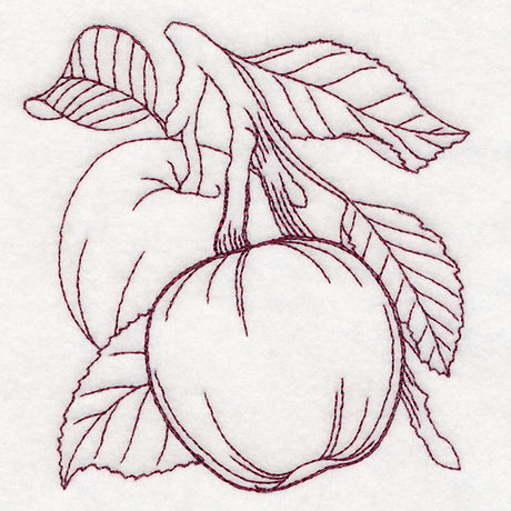 Autumn Bounty Quilting Square - Apples (Double Run)