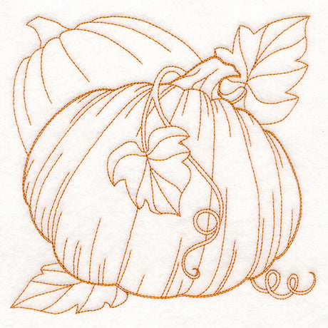 Autumn Bounty Quilting Square - Pumpkins (Double Run)