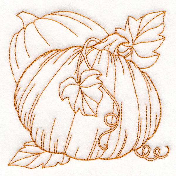 Autumn Bounty Quilting Square - Pumpkins (Double Run)