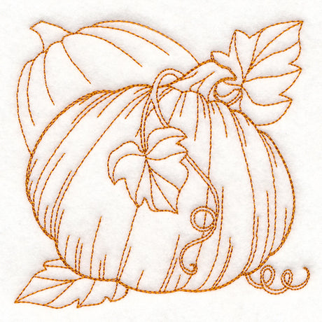Autumn Bounty Quilting Square - Pumpkins (Double Run)