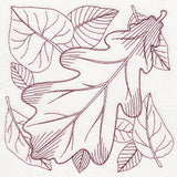 Autumn Bounty Quilting Square - Oak Leaf (Double Run)