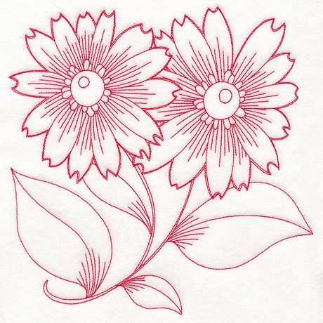 Autumn Bounty Quilting Square - Asters (Double Run)