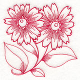 Autumn Bounty Quilting Square - Asters (Double Run)