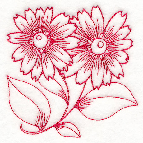 Autumn Bounty Quilting Square - Asters (Double Run)