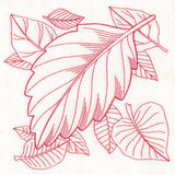 Autumn Bounty Quilting Square - Alder Leaf (Double Run)