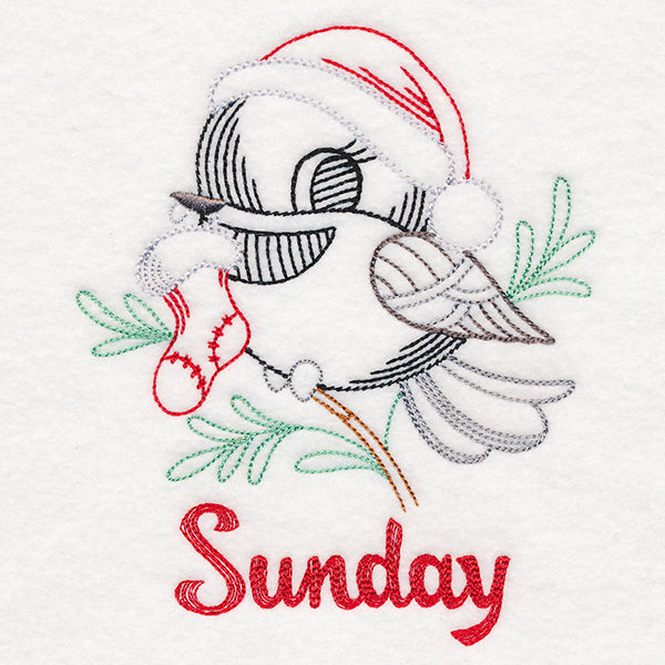 Christmas Chickadee - Sunday (Vintage)