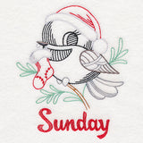 Christmas Chickadee - Sunday (Vintage)