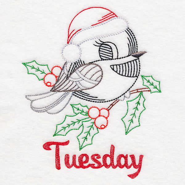 Christmas Chickadee - Tuesday (Vintage)