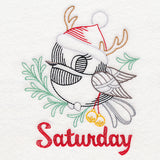 Christmas Chickadee - Saturday (Vintage)