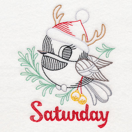 Christmas Chickadee - Saturday (Vintage)