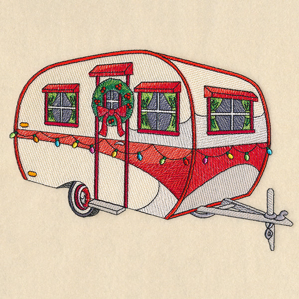 Retro Christmas Camper