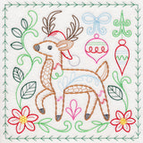 Charming Woodland Christmas - Deer (Vintage)