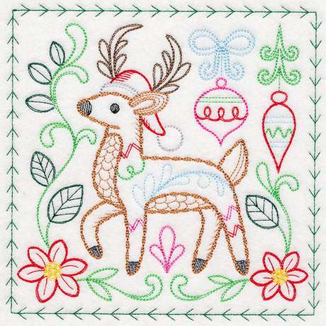 Charming Woodland Christmas - Deer (Vintage)