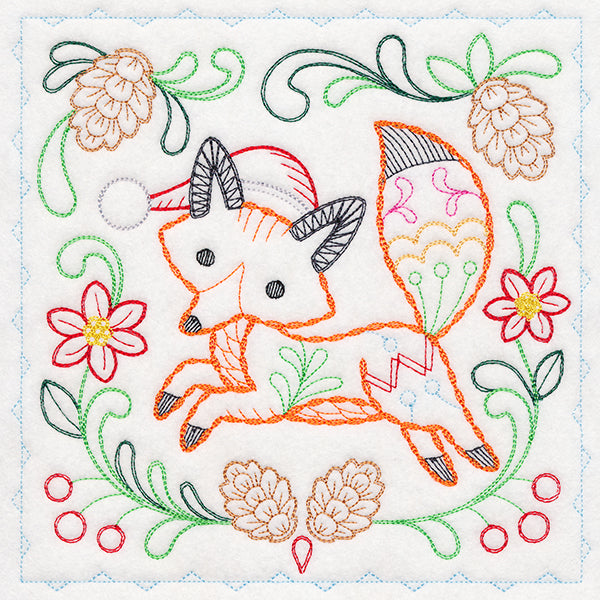 Charming Woodland Christmas - Fox (Vintage)