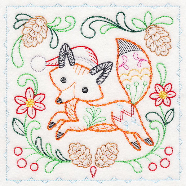 Charming Woodland Christmas - Fox (Vintage)