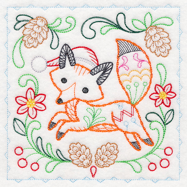 Charming Woodland Christmas - Fox (Vintage)