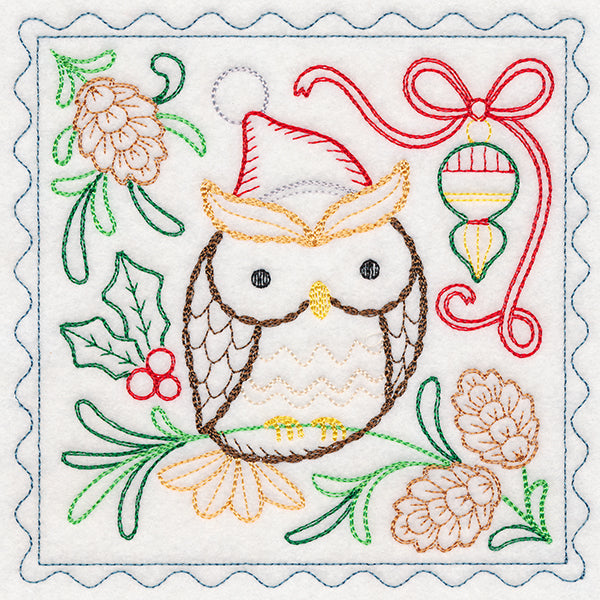 Charming Woodland Christmas - Owl (Vintage)