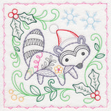 Charming Woodland Christmas - Raccoon (Vintage)