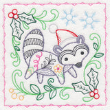 Charming Woodland Christmas - Raccoon (Vintage)