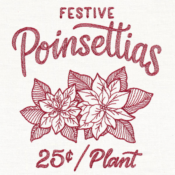 Merry Market - Festive Poinsettias