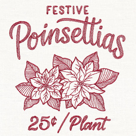 Merry Market - Festive Poinsettias