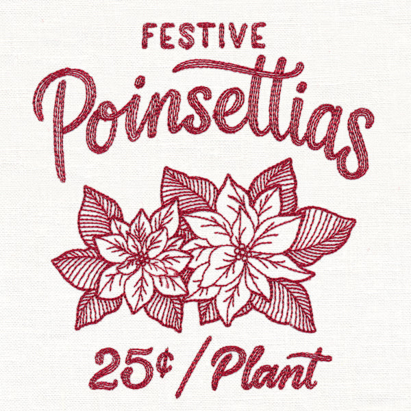 Merry Market - Festive Poinsettias