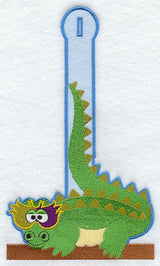 Mardi Gras Gator Towel Topper