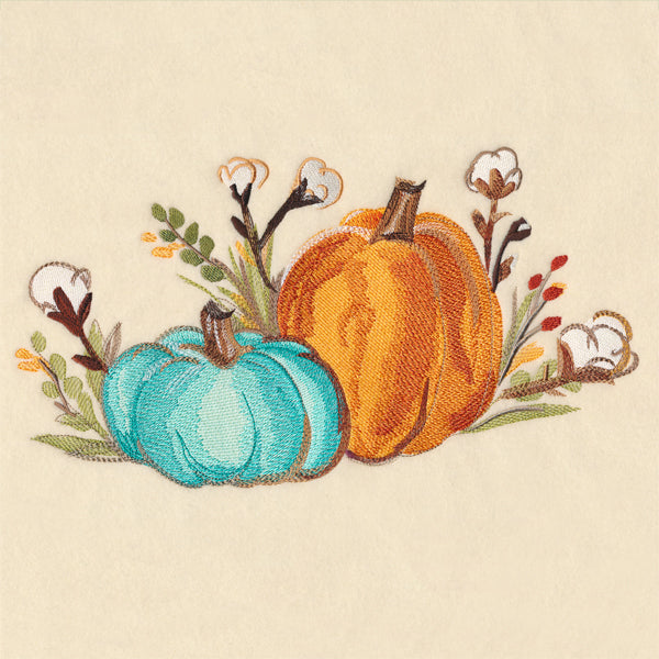Plentiful Pumpkins in Watercolor