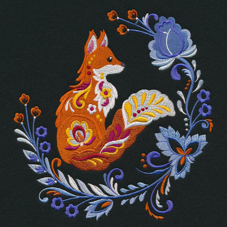 Autumn Rosemaling Fox
