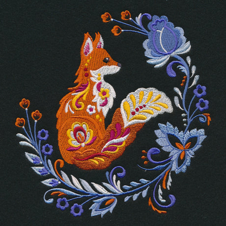 Autumn Rosemaling Fox