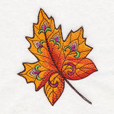 Autumn Jacobean Accent - Maple Leaf