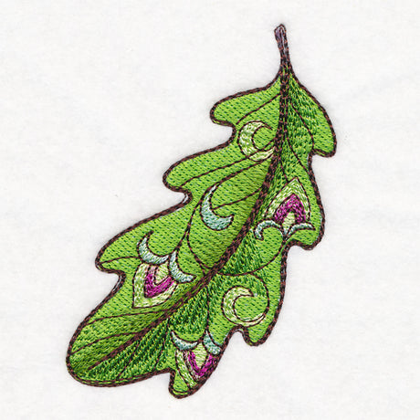 Autumn Jacobean Accent - Oak Leaf