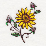 Autumn Jacobean Accent - Sunflower