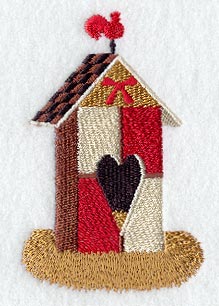 Country Birdhouse & Heart
