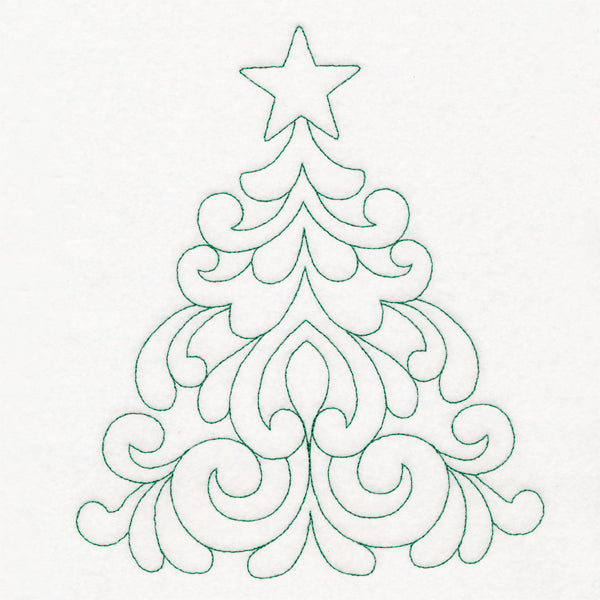 Elegant Christmas Quilting - Tree (Double Run)