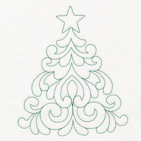 Elegant Christmas Quilting - Tree (Double Run)