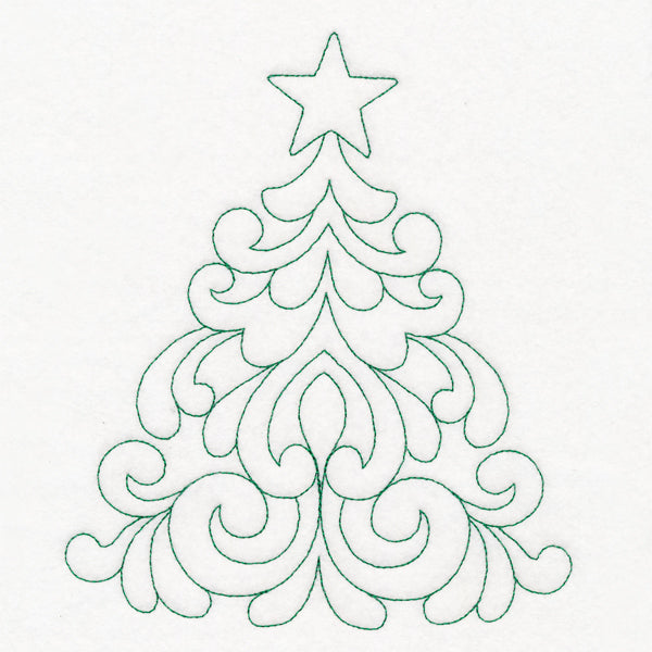 Elegant Christmas Quilting - Tree (Double Run)