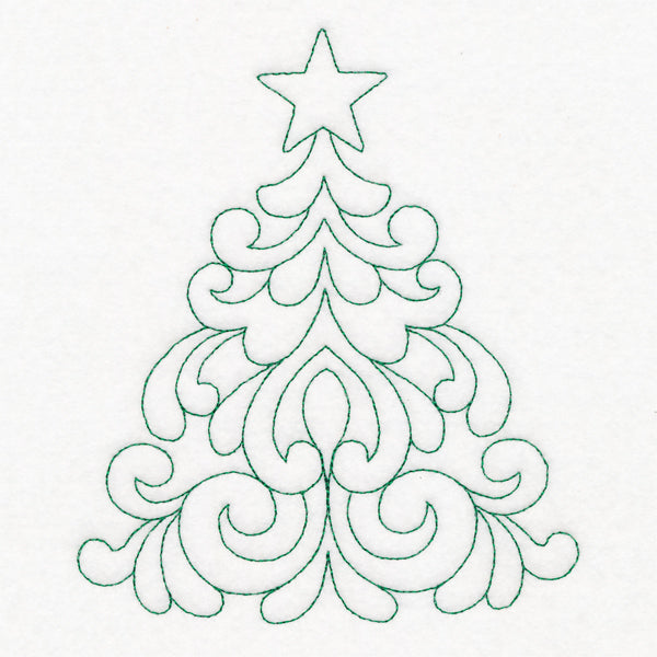 Elegant Christmas Quilting - Tree (Double Run)