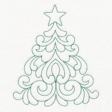 Elegant Christmas Quilting - Tree (Double Run)