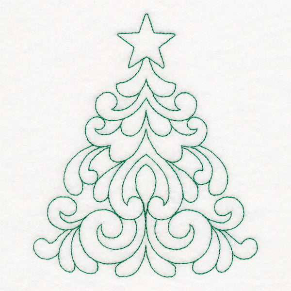 Elegant Christmas Quilting - Tree (Double Run)